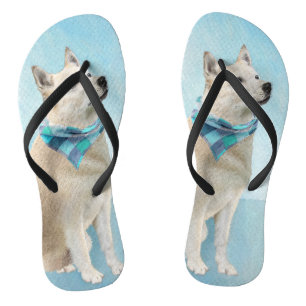 Noorse schilderij - Kute Original Dog Art Teenslippers