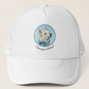 Noorse schilderij - Kute Original Dog Art Trucker Pet