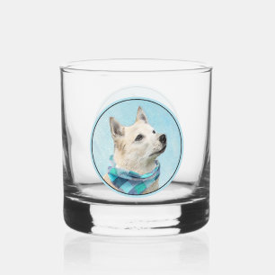 Noorse schilderij - Kute Original Dog Art Whisky Glas