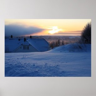 Noorse sneeuw poster