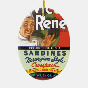Noorse stijl Sardines Keramisch Ornament