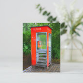 Noorse telefooncel briefkaart (Staand voorkant)