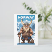 Noorse trol briefkaart (Staand voorkant)