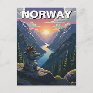 Noorse trol briefkaart