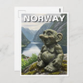 Noorse trol briefkaart (Voorkant / Achterkant)