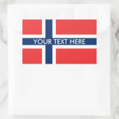 Noorse vlag aangepaste stickers (Tas)