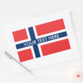 Noorse vlag aangepaste stickers (Envelop)