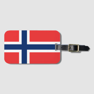 Noorse vlag bagagelabel