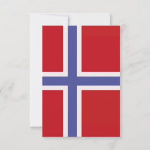 Noorse vlag bedankkaart