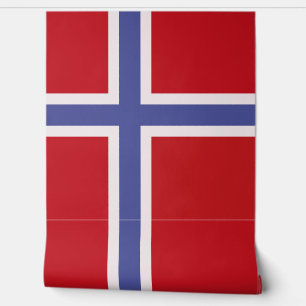Noorse vlag behang