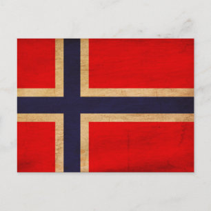 Noorse vlag briefkaart