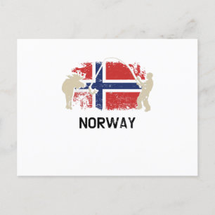 Noorse vlag briefkaart