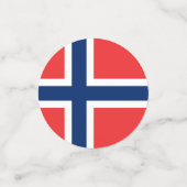 Noorse vlag confetti (Kleine voorkant)