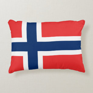 Noorse vlag decoratief kussen