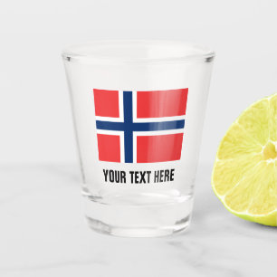 Noorse vlag drink Noorwegen Shot Glas