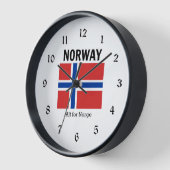 Noorse vlag en motto (Hoek)