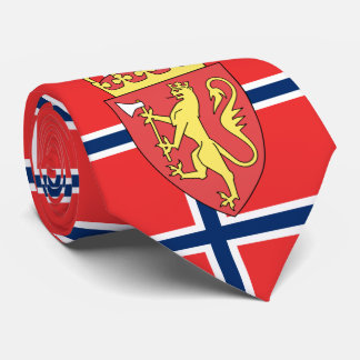 Noorse vlag en wapen, vlag van Noorwegen Stropdas