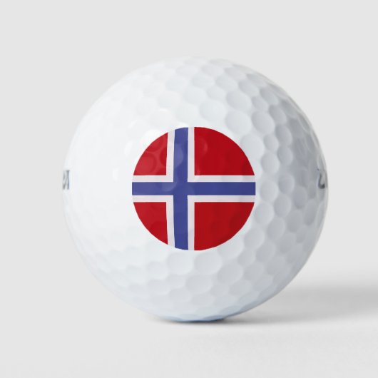 Noorse vlag golfballen (Voorkant)