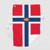 Noorse vlag golfhanddoek (Insitu)