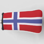 Noorse vlag golfheadcover (Voorkant)
