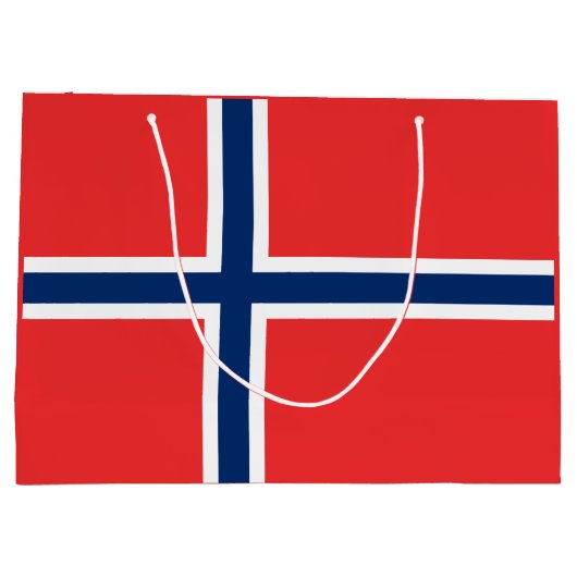 Noorse vlag groot cadeauzakje (Achterkant)