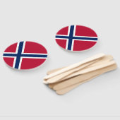 Noorse vlag handwaaier (Niet-gemonteerd)