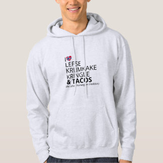 Noorse Vlag Hart | Aanpasbare Boodschap Hoodie