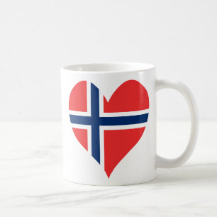 Noorse vlag Heart Koffiemok