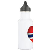 Noorse vlag Heart Waterfles (Links)