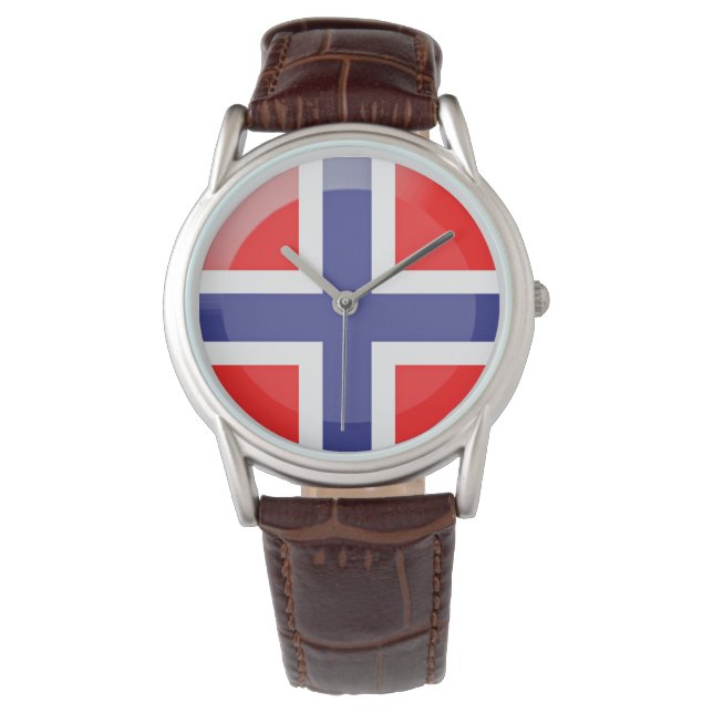 Noorse vlag horloge (Voorkant)