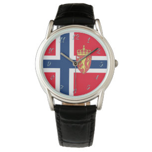 Noorse vlag horloge