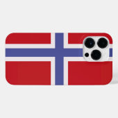 Noorse vlag iPhone hoesje (Achterkant horizontaal)