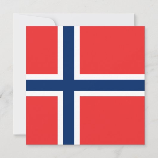 Noorse vlag kaart (Voorkant)