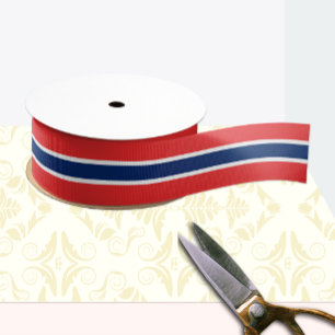 Noorse vlag kleuren lint, Noorwegen / sport Lint