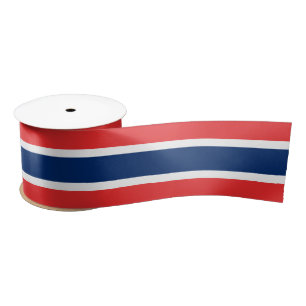 Noorse vlag kleuren lint, patriotten, Noorwegen Lint