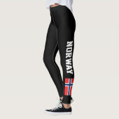 Noorse vlag leggings voor sportfitnessfitnessfitne (Links)
