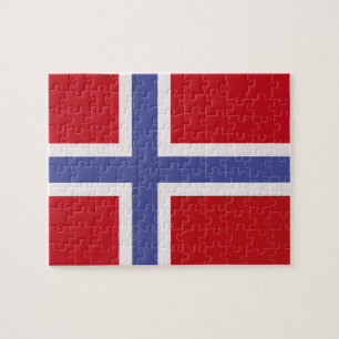 Noorse vlag legpuzzel