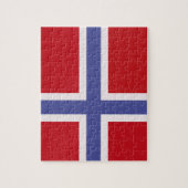 Noorse vlag legpuzzel (Verticaal)