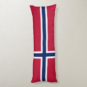 Noorse vlag lichaamskussen (Achterkant (Verticaal))