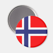Noorse vlag magneet (Voorkant / Achterkant)