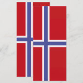 Noorse vlag menu (Voorkant / Achterkant)