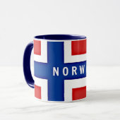 Noorse vlag mok (Voorkant links)