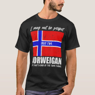 Noorse vlag Noorden Noorwegen T-shirt