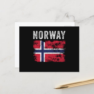 Noorse vlag - Noorse vlag Briefkaart
