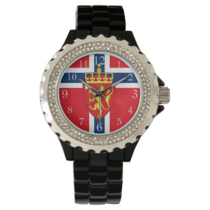 Noorse vlag, Noorse vlag, wapenmunt Horloge