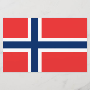 Noorse vlag (Noorwegen) Briefpapier