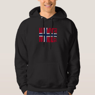 Noorse vlag Noorwegen Dag 17 mei Noordse Kruis Noo Hoodie