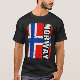 Noorse vlag Noorwegen Pride Roots Erfgoed T-shirt