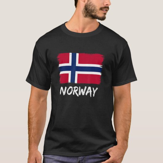 Noorse vlag Noorwegen T-shirt (Voorkant)