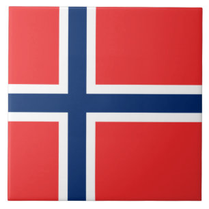 Noorse vlag (Noorwegen) Tegeltje